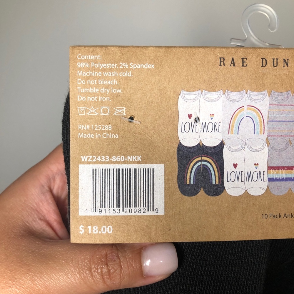 Rae Dunn Love Wins "Be Proud" Socks | Sizes 5-10 - Picture 4 of 5